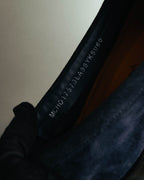 "Santoni" 2010's-2020's Elegant navy suede tassel loafers
