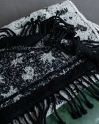 "Vivienne Westwood" Logo random motif pattern fringe muffler