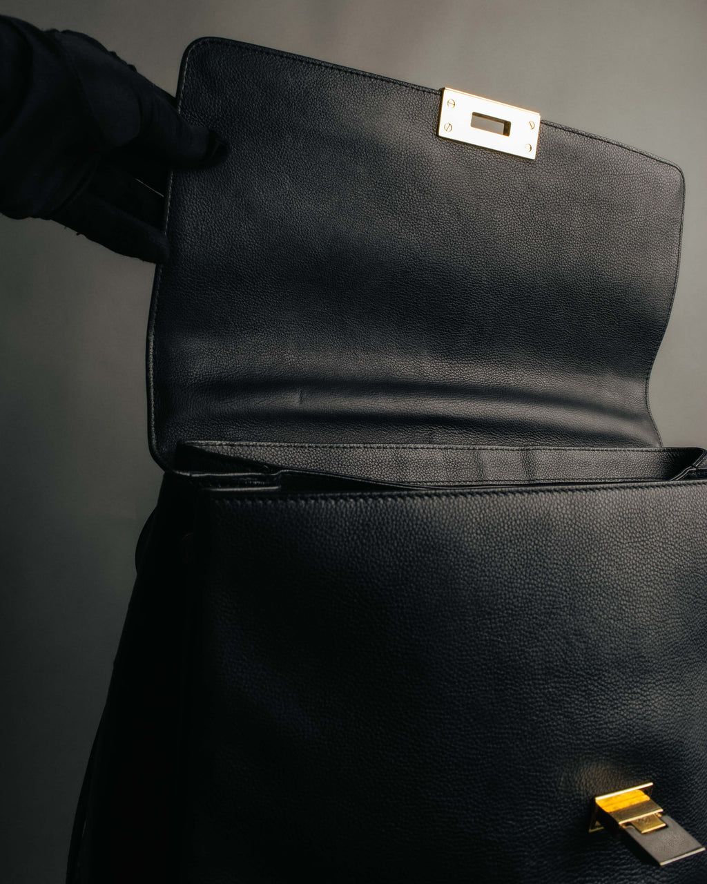 -SPECIAL- “BALENCIAGA” 2013-17 Le dix mixed leather shoulder bag