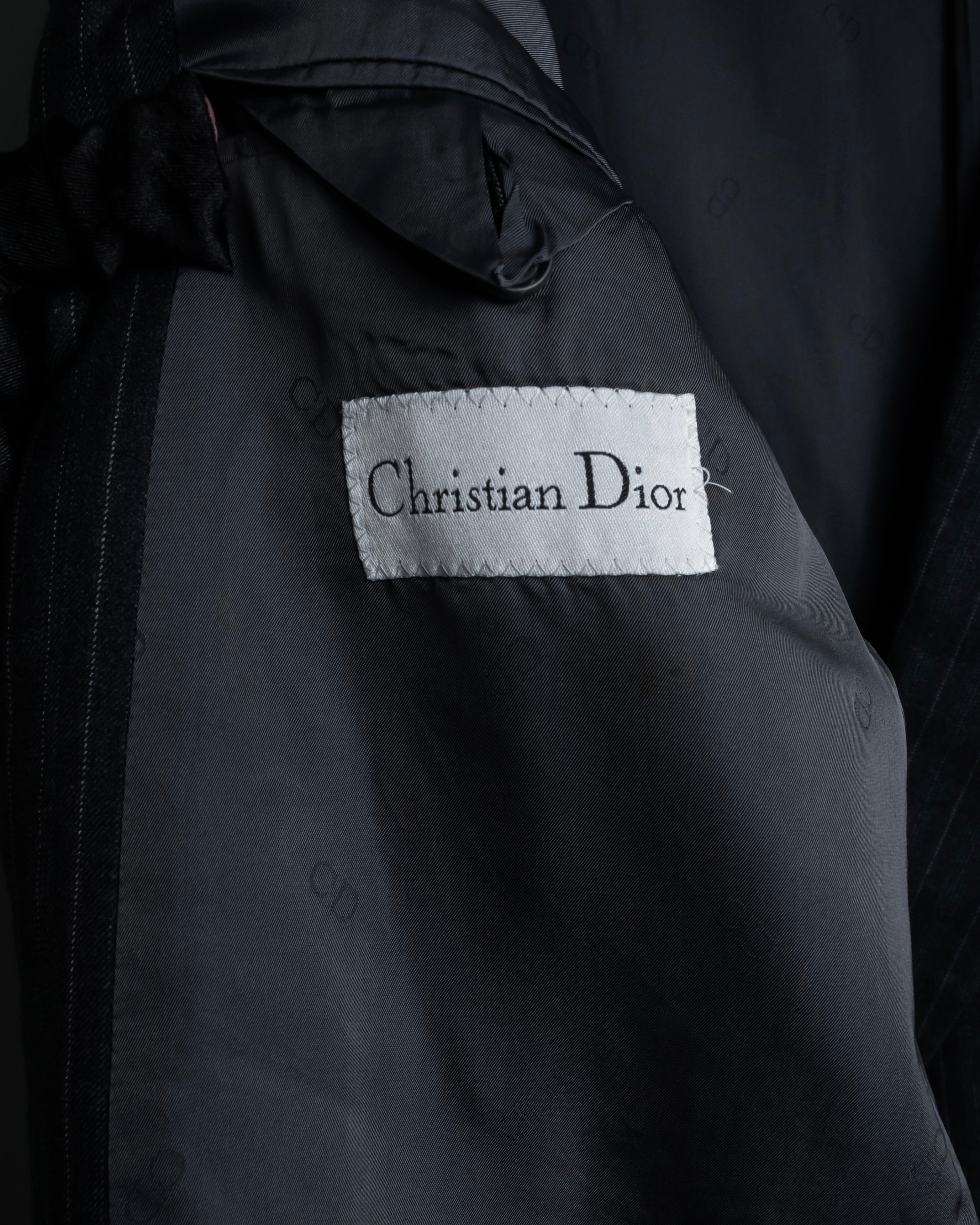"Christian Dior" 90’s Pinstripe double breasted suit set up