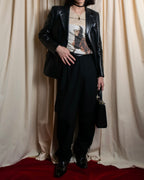 "BALENCIAGA" Painting graphic logo engraved T-shirt