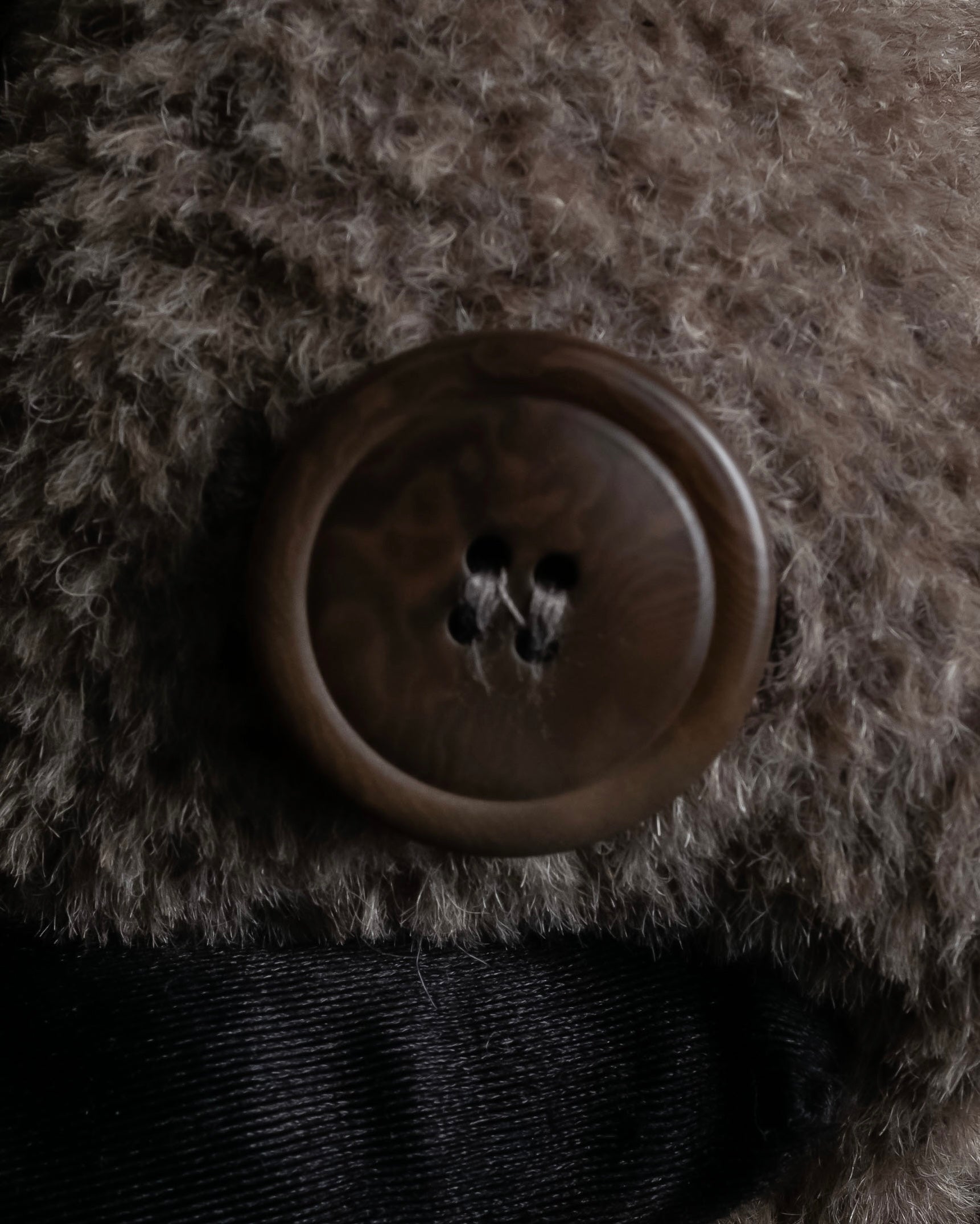 "Max Mara" Alpaca mix brown stand collar long coat