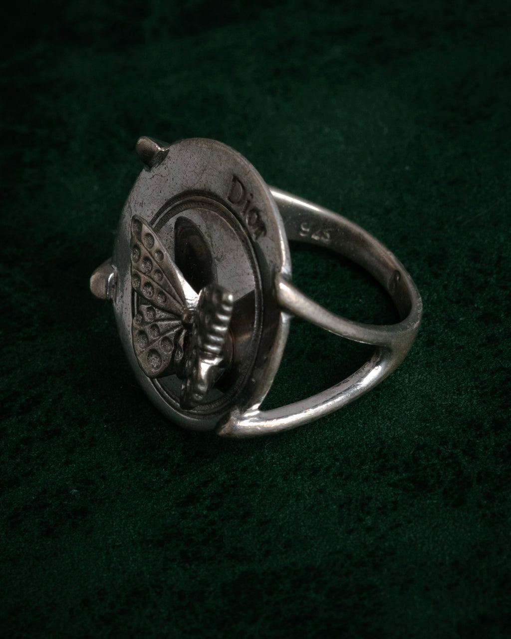 “Christian Dior” 2000’s Butterfly motif sculptural ring