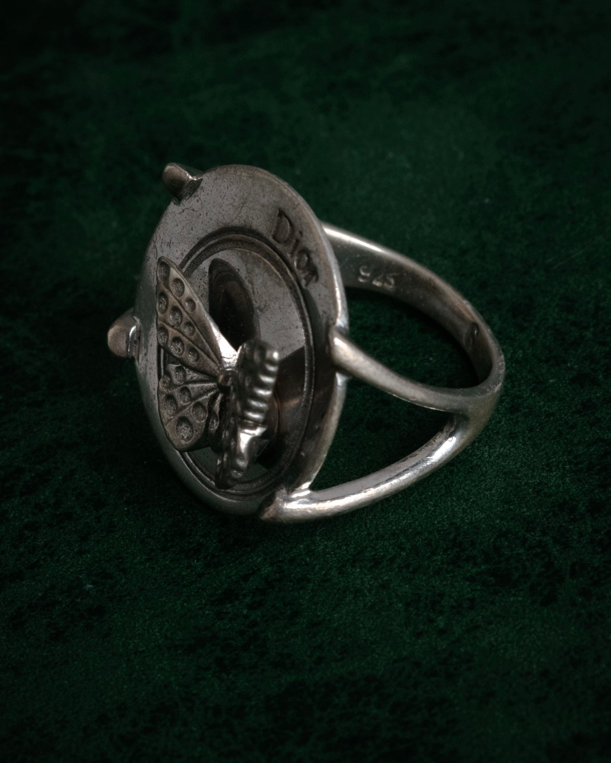 “Christian Dior” 2000’s Butterfly motif sculptural ring