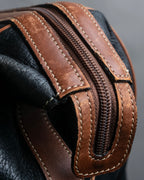 "BALENCIAGA" Leather piping one handle boston bag