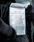 "DIESEL" Oversized stand collar lamb leather jacket