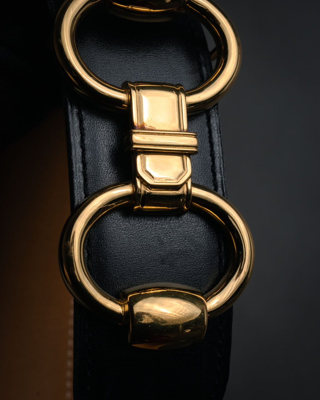 “HERMÈS” 90’s Horsebit leather belt