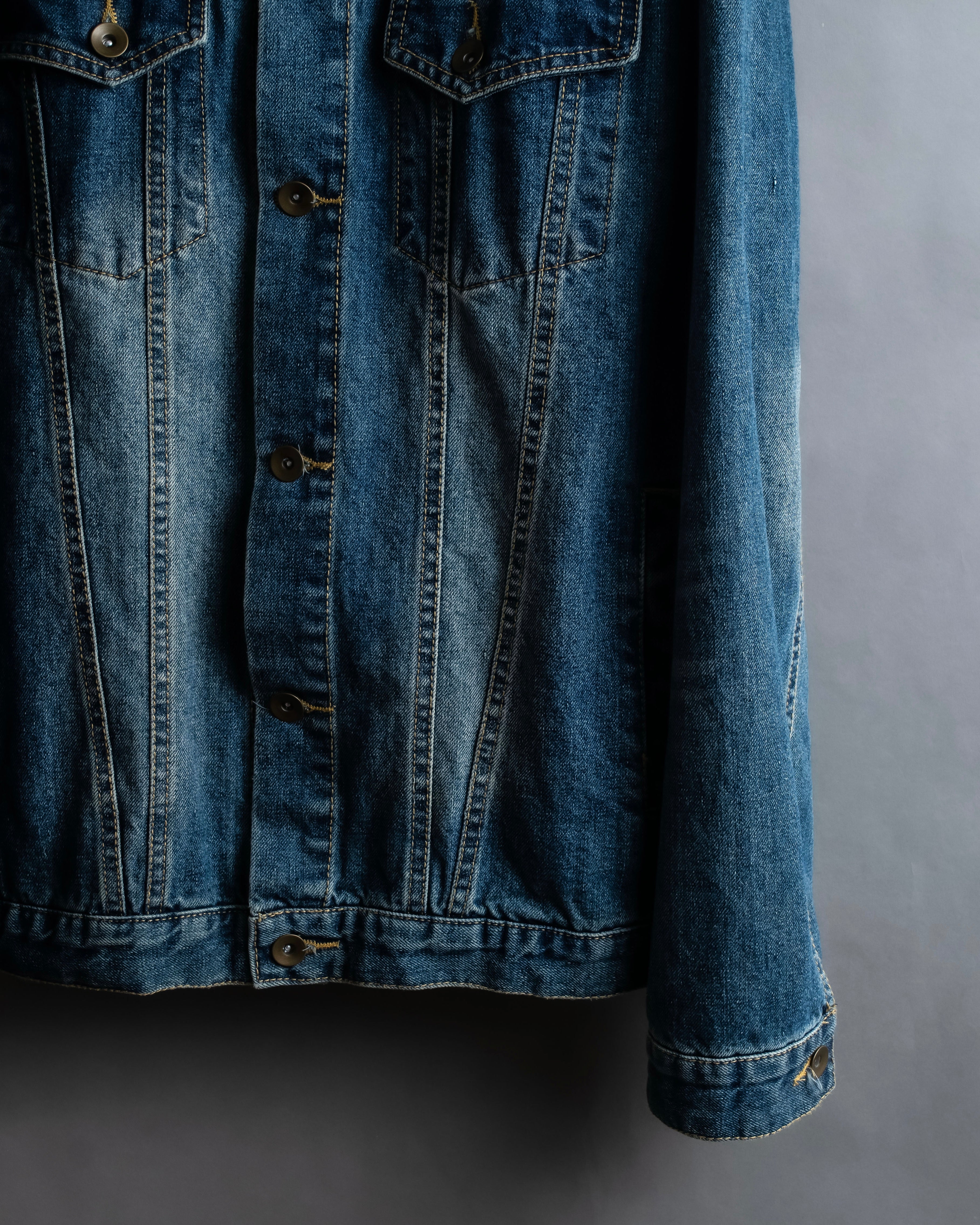 "NUMBER (N)INE" Vintage washed denim jacket