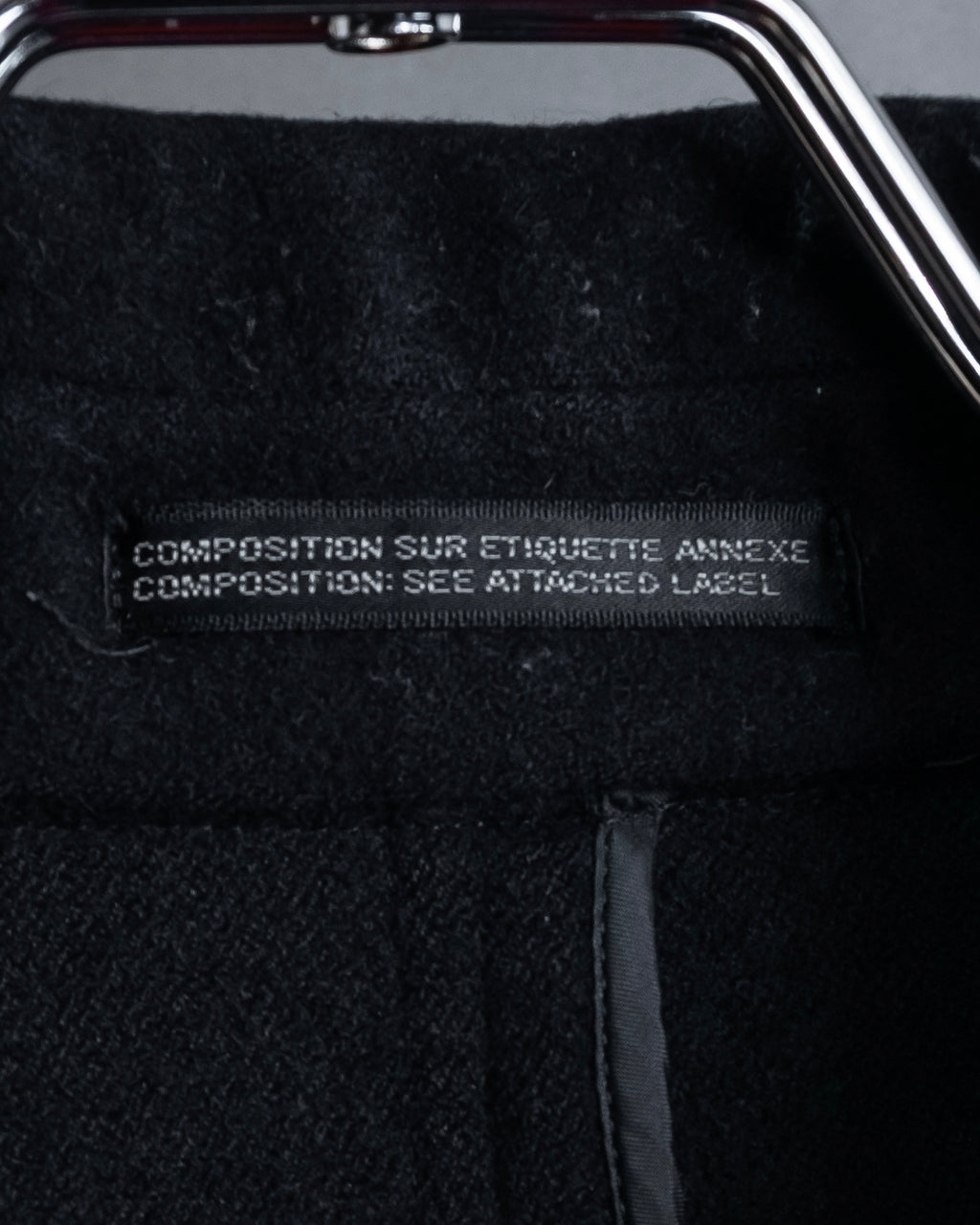 "YOHJI YAMAMOTO" Straight line stand collar coat