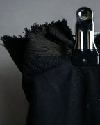 "A-POC" Wrap design high slit skirt