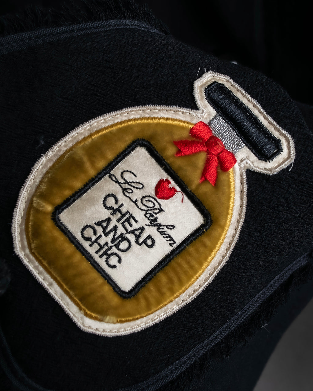 "MOSCHINO" Object sewn design tweed jacket