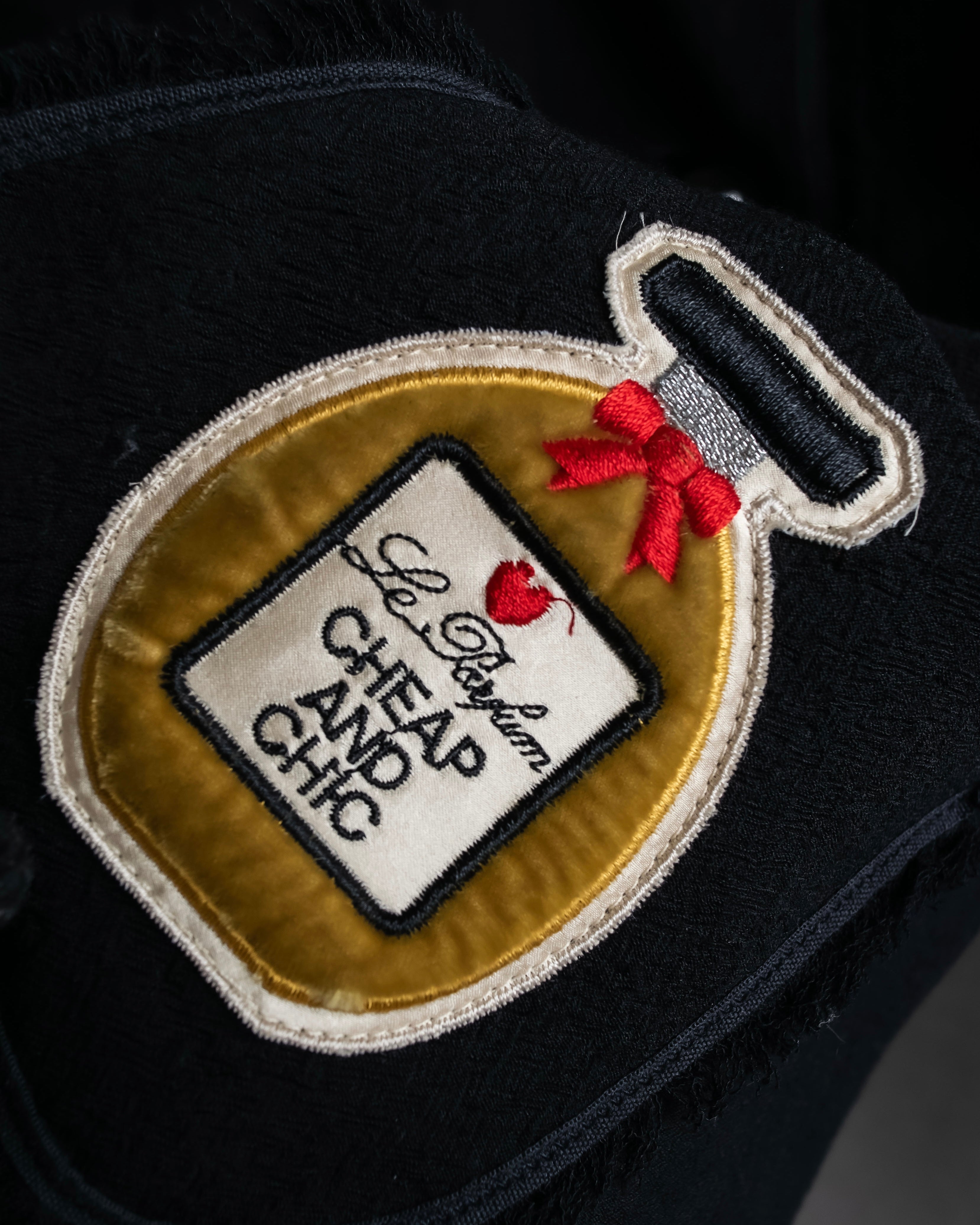 "MOSCHINO" Object sewn design tweed jacket