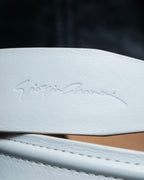 "GIORGIO ARMANI" Genuine leather white color belt