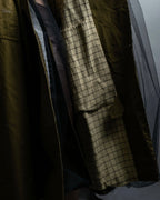 "MAISON MARGIELA" 20AW reconstructed tulle docking trench coat