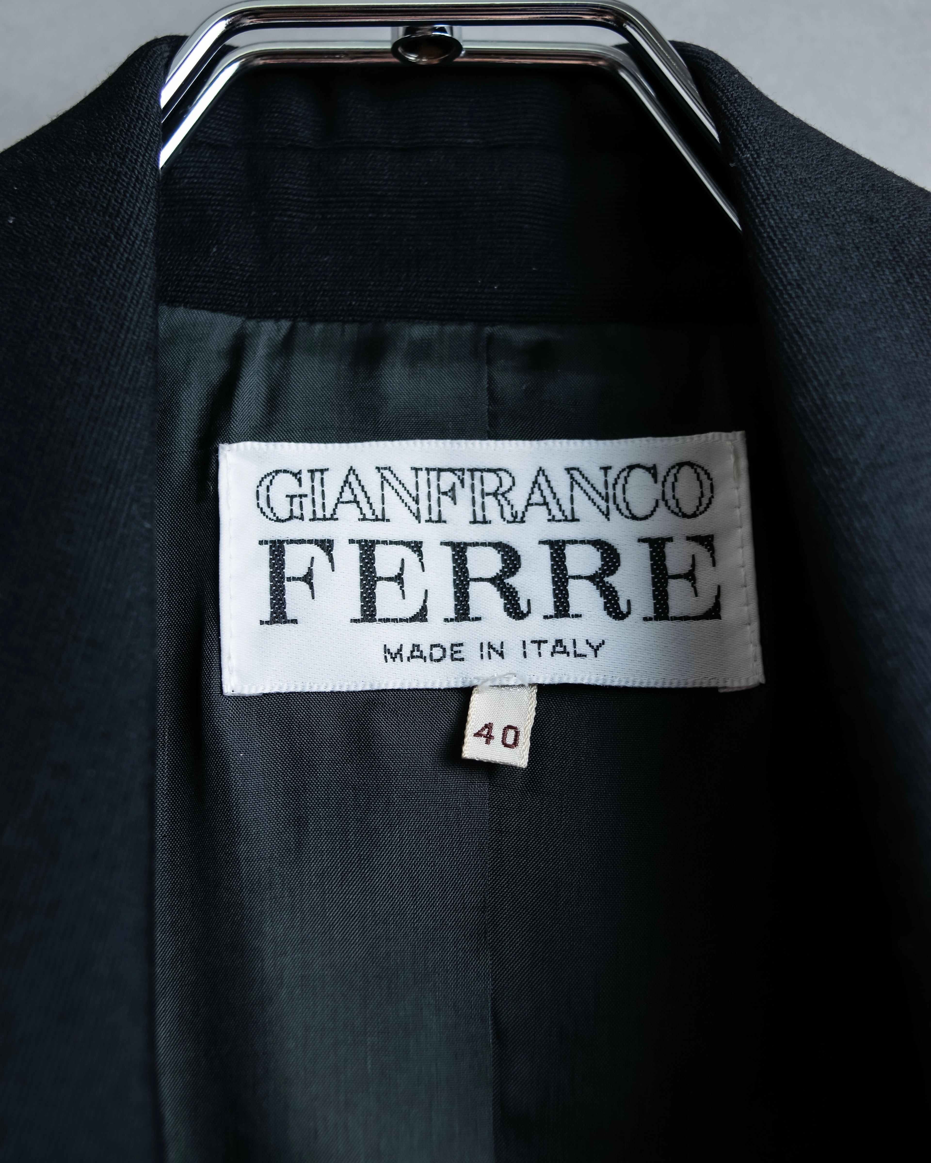 “GIANFRANCO FERRE” Beautifully shaped double tailored jacket