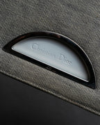 "Christian Dior" Malice Pearl Series greige color canvas shoulder bag