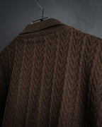 “Christian Dior SPORTS” 90’s Shawl collar cable knit cardigan