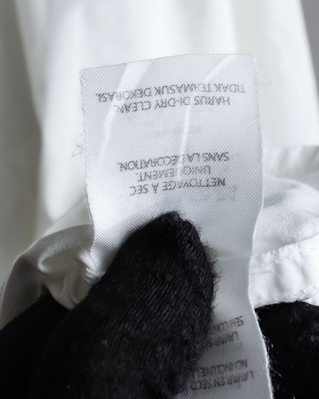 "ARMANI EXCHANGE" Different weave patterns cotton shirt