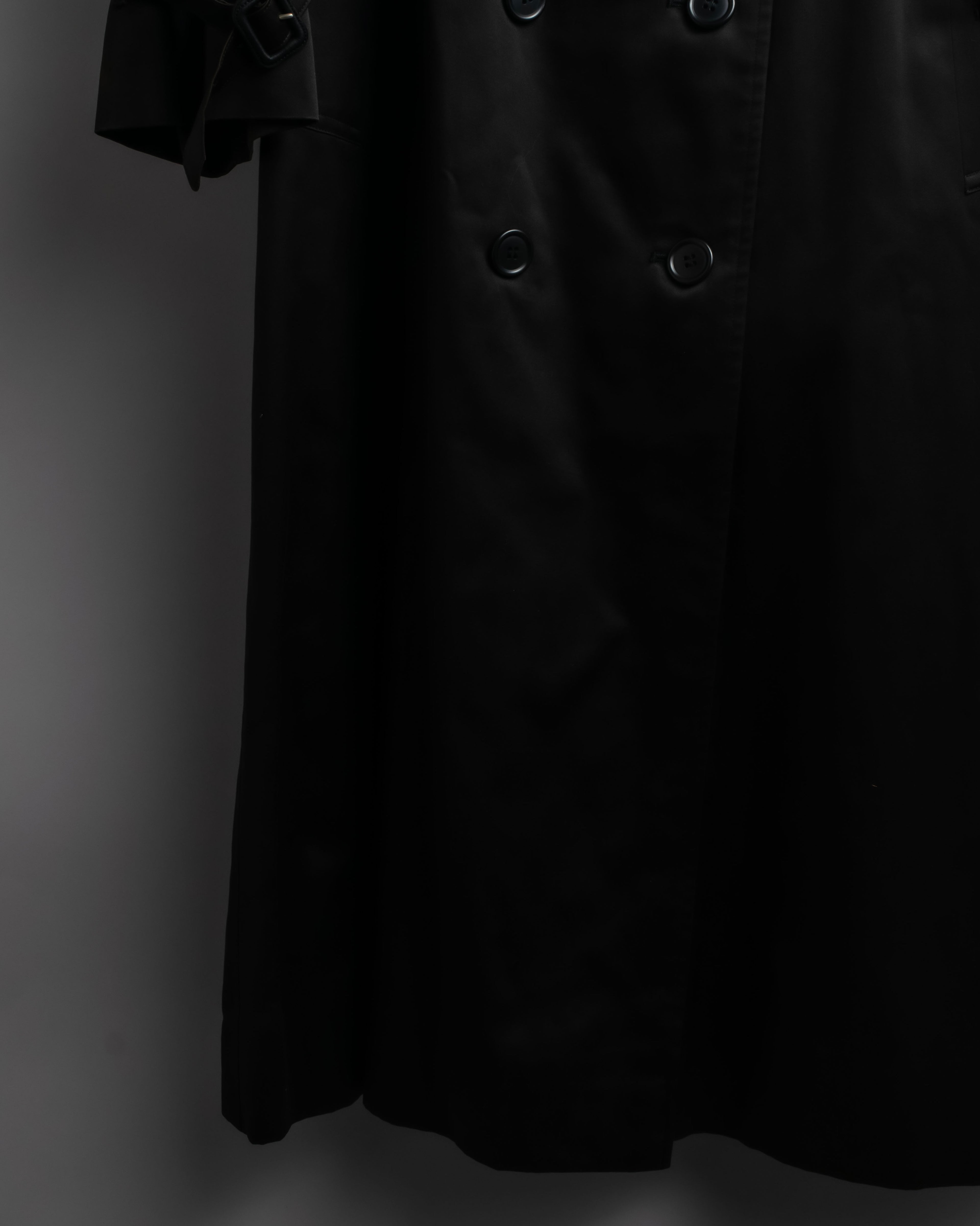 "BURBERRYS" Traditional detail double-breasted stand color trench coat