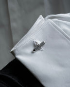 "BURBERRYS" Equestrian Knight engraved silver cufflinks