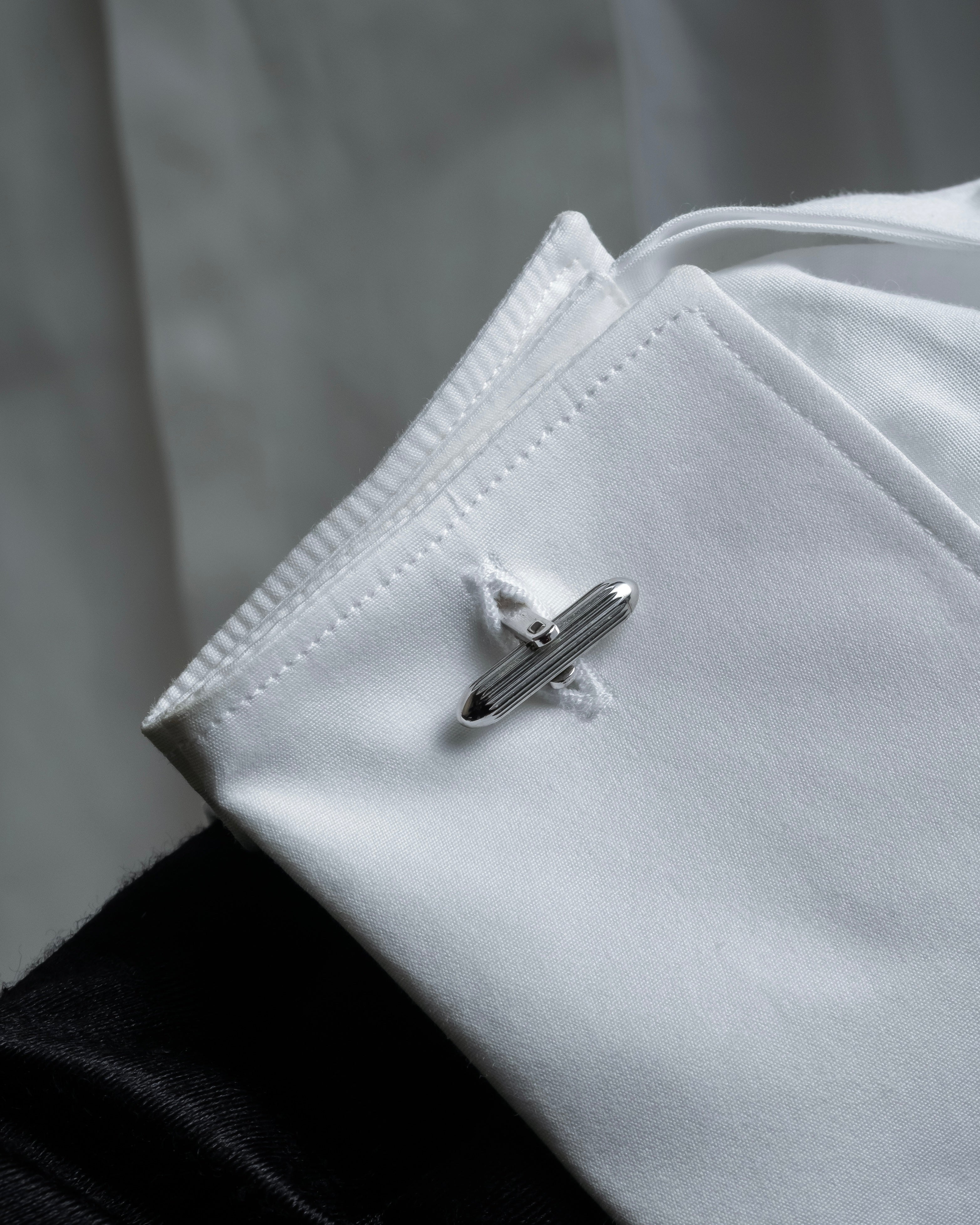 "BURBERRYS" Equestrian Knight engraved silver cufflinks