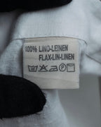 "HUGO BOSS" Linen oversized half sleeve button down shirt