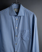 "GUCCI" Michele period brand code embroidered striped shirt