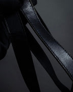 "CELINE" Circle charm design suede one-handle bag