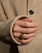 -SPECIAL- "LOEWE" 90's-10's Fur collar cordero lambskin long coat