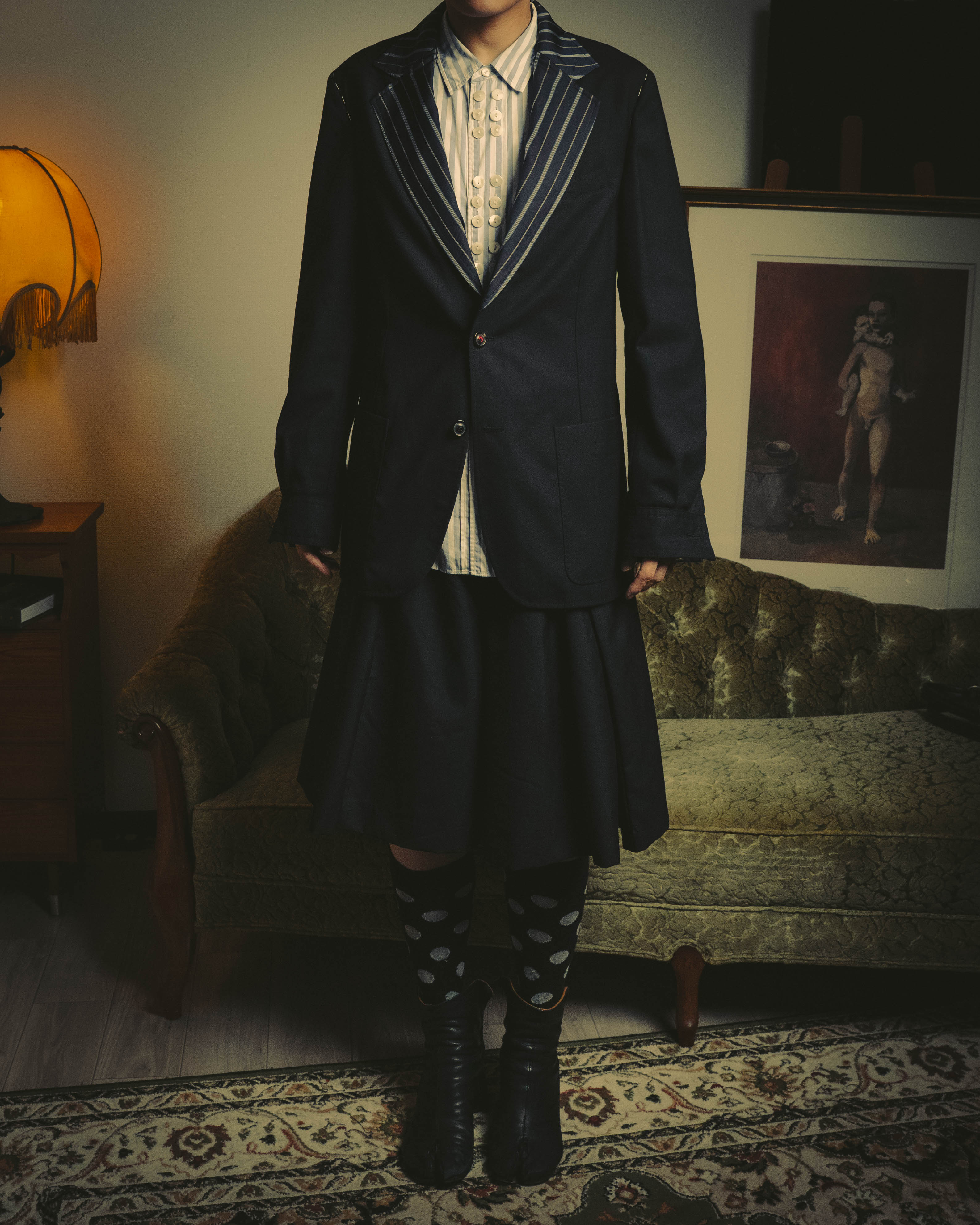 -SPECIAL- "Maison Margiela" 2021AW Reversible tailored blazer jacket