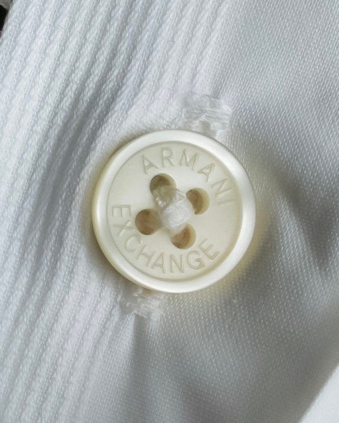 "ARMANI EXCHANGE" Different weave patterns cotton shirt
