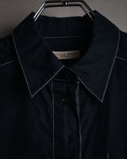 “BOTTEGA VENETA” 2010’s contrast stitch uniform cotton shirt
