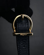 “Salvatore Ferragamo” 90’s Vara ribbon box calf shoulder bag