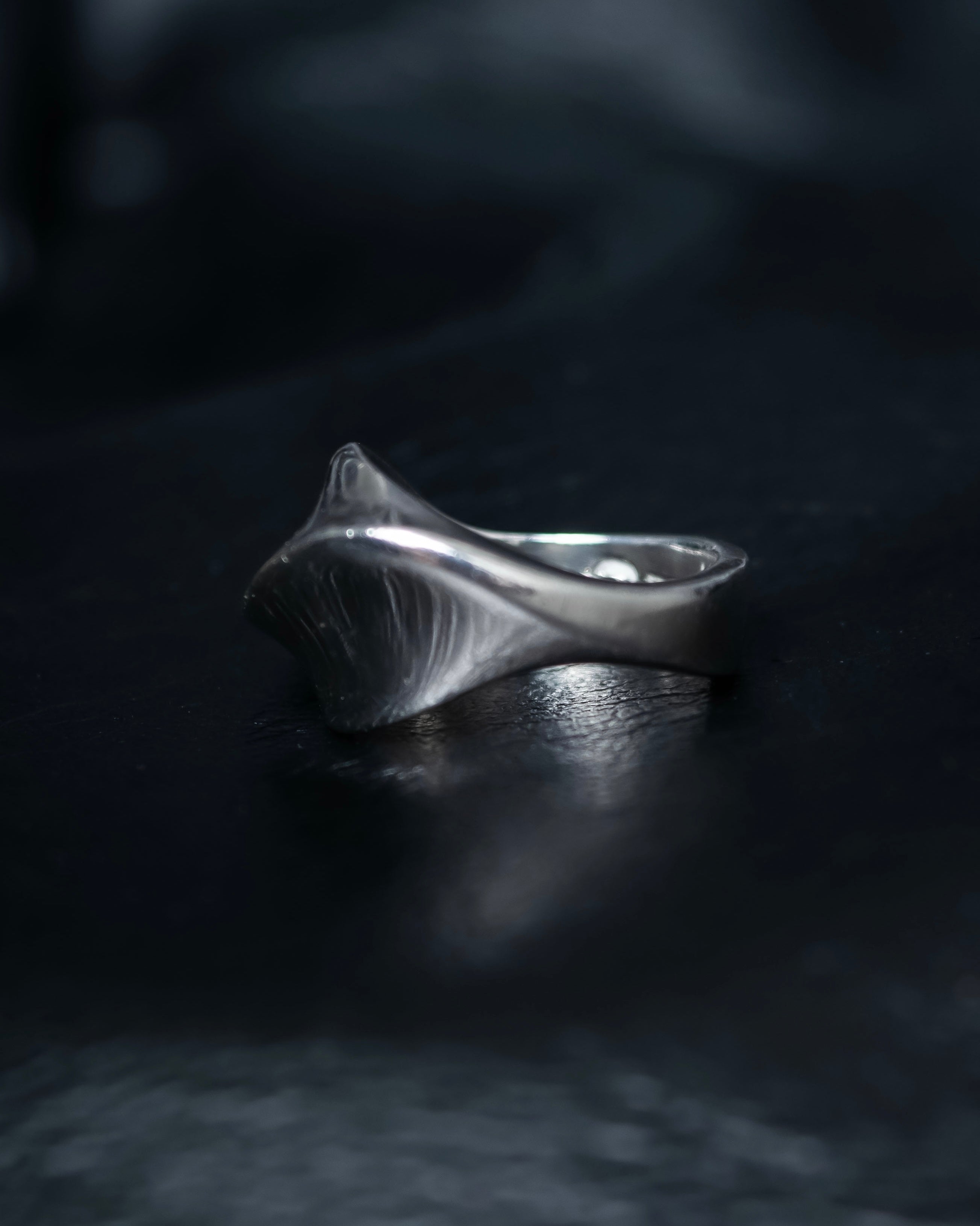 “Georg Jensen” Twisted shape silver ring