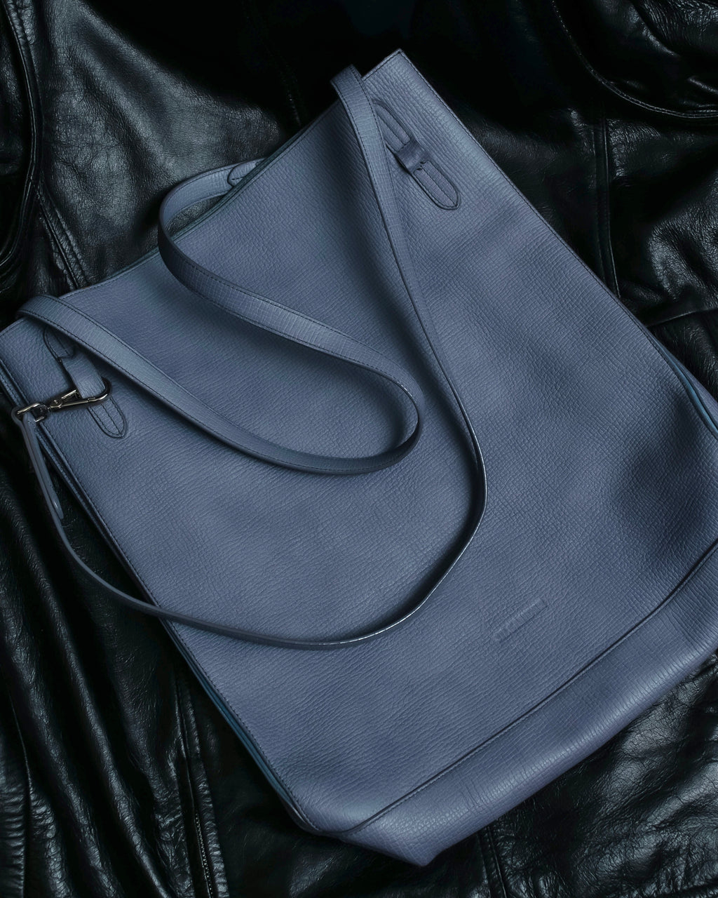 “JIL SANDER” beautiful sky blue leather shoulder bag