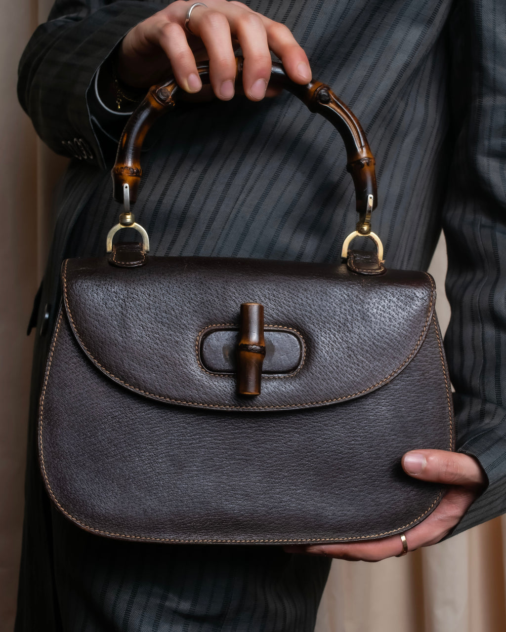 "GUCCI"「1947」 Bamboo handbag