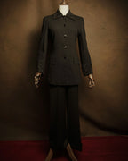 –SPECIAL– “FENDI” 90’s Embroidered collar long tailored jacket