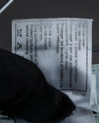 "CHANEL" Coco Mark button detail washed flared denim