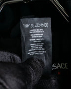 "VERSACE sport"
Stand collar double zipper suede blouson