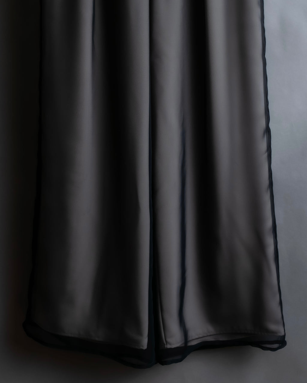 "LANVIN en Bleu" Sheer layered sarouel wide pants