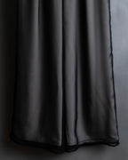 "LANVIN en Bleu" Sheer layered sarouel wide pants