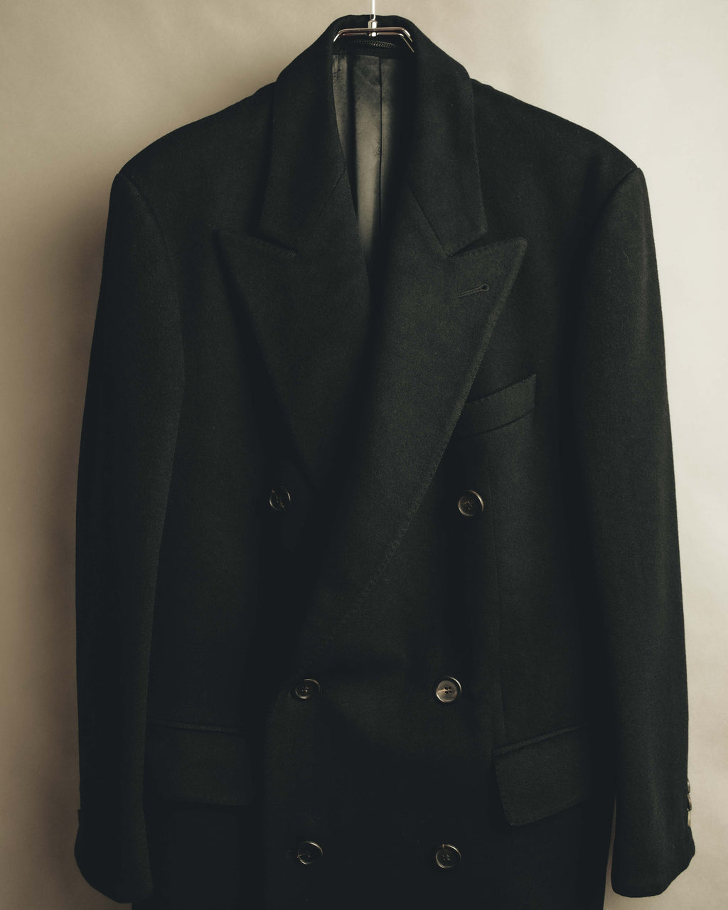 "Burberrys" 80's-90's Classic double-breasted wool overcoat