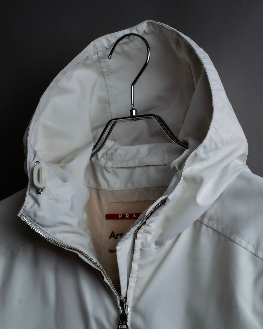 "PRADA SPORT" Double zipper hooded jacket