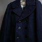 "BURBERRY BRIT" Double breasted wool melton pea coat