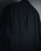 "Burberrys" 90’s dark check wool cashmere blend tailored jacket