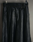 -MOOD Vintage Collections-
90’s-00’s Shiny textured wide leg trousers