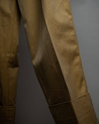 "Acne Studios" Belted design cotton twill high-waisted pants