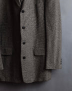 "BROOKS BROTHERS" Melange tweed three-piece suit
