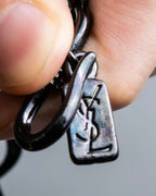 "YVES SAINT LAURENT" Twisted details mode style necklace