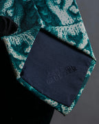 "JEAN PAUL GAULTIER" Trompe l'oeil design silk neck tie